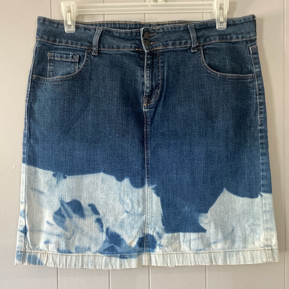 bleach dip dye pencil skirt